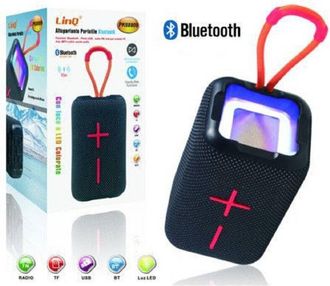 Trade Shop Trade Shop - Cassa Altoparlante Bluetooth Portatile Pk-68809 Supporto Usb Fm Aux Mp3 Luce Led