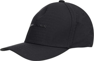 Emporio Armani Jacquard Nylon Baseball Cap - Heren - Petten - Zwart - ONE Size - Nylon - Accessoires