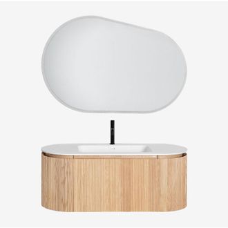 Sklum Conjunto De Muebles De Ba&ntilde;o En Madera Con Lavabo Integrado Carsone Sklum