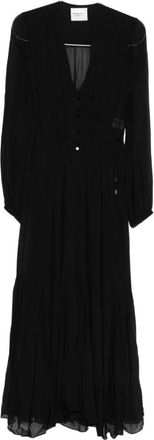 Isabel Marant Zwarte Jurk Elegant Stijl Dag Avond - Dames - Maxi kleedjes - Zwart - S - Kleedjes