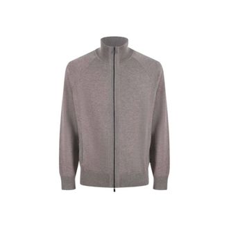 HUGO BOSS H-Fabiano Cardigan - Heren - Truien - Grijs - Maat: XL Katoen