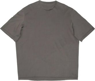 Devoa T-shirt in cotone a maniche corte - Grigio