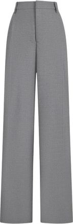 Blumarine Pant. Misto Lana - Dames - Wijde Broeken - Grijs - XS - Broeken