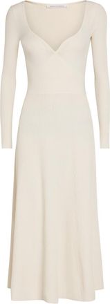 Maria McManus Ribbed-knit Midi Dress - Ivory - S (UK8-10 / S)