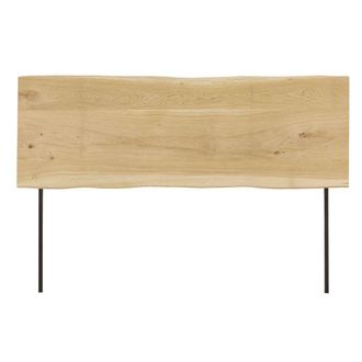 Maisons du monde Cabecero de cama de 160 de roble macizo y metal negro