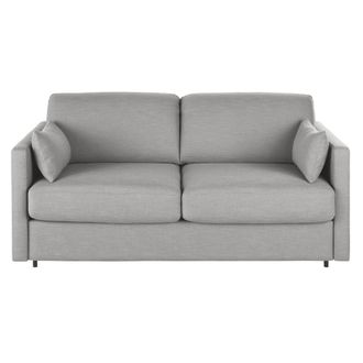 Maisons du monde Sof&aacute; cama para profesionales de 2/3plazas gris claro, colch&oacute;n de 18 cm (no incluye los cojines decorativos)