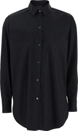 Plaîn Plain, Overhemden, Dames, Zwart, M, Katoen, Effen Overhemd