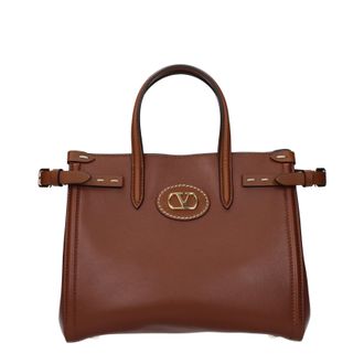 Valentino Garavani Damens Umh&auml;ngetaschen Braun/Tabakleder