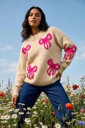 Roman Soft Bow Knit Jumper