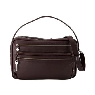Acne Studios Tassen, unisex, Bruin, ONE Size, Leer, Camero Camera Schoudertas