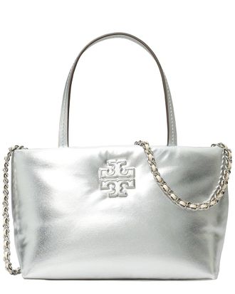 Tory Burch Britten Metallic Puffy Mini Tote