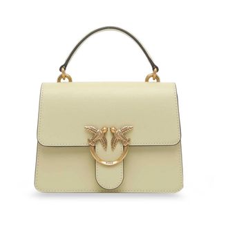 Pinko Flap Crossbody Bag - Dames - Handtassen - Geel - ONE Size - Leer - Tassen