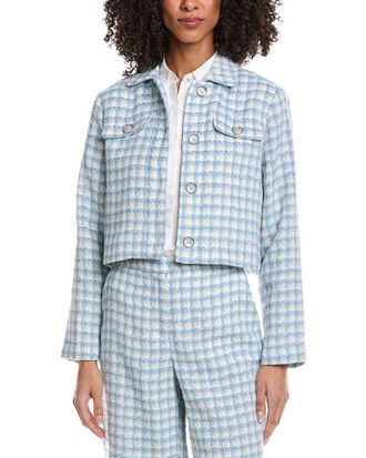 Shelli Segal Laundry By Shelli Segal Cropped Tweed Jacket