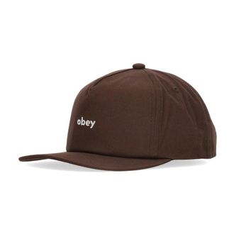 Obey Platte klep snapback pet bruin - Heren - Petten - Bruin - ONE Size - Katoen - Accessoires