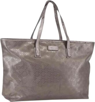 Gucci Pre-owned Tote Bags, female, Gray, Size: ONE SIZE Pre-owned Vintage Tote Bag