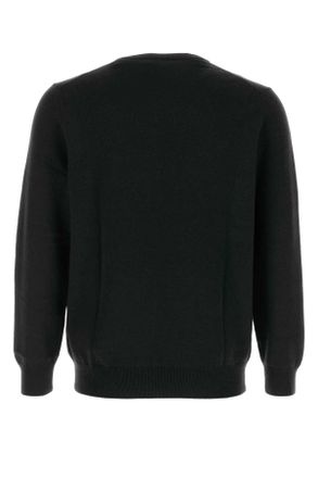 Polo Ralph Lauren Mens Black Wool Sweater Poloblack Exterior: Maglieria