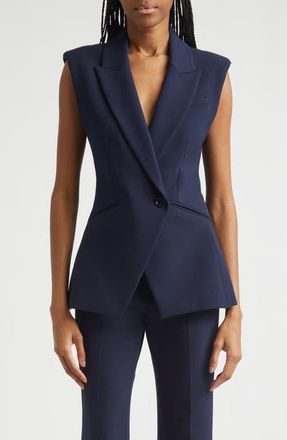 Veronica Beard Ciel Vest in Navy at Nordstrom, Size 16