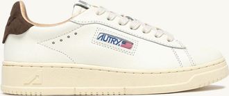 Autry SNEAKERS DALLAS LOW IN PELLE TEAK E MARSHMALLOW