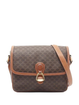 Celine 2000s Macadam cross body bag - Brown
