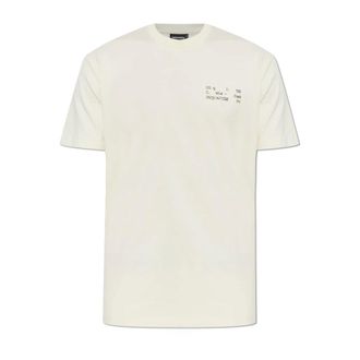 Dsquared2 T-Shirts, male, Beige, Size: 3XL Printed T-Shirt