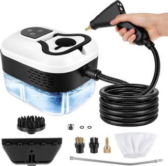 OEM Pulitore A Vapore Portatile Da 4,5 Bar, Con 6 Impostazioni Di Pressione, Tempo Di Riscaldamento 15 Secondi, Serbatoio Acqua Da 1,2 Litri. Ideale Per A
