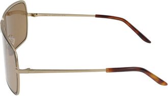 Fendi Unisex Fe40195u Rectangular Metal-Frame Sunglasses Neutral Standard