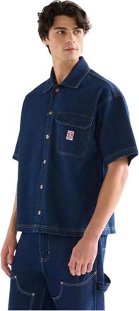 Wrangler Heren, Overhemden, Blauw, Maat: M Katoen