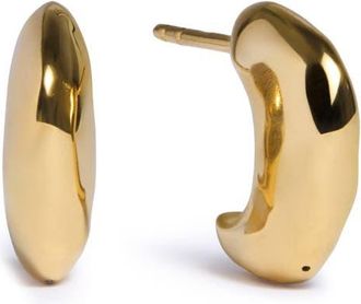 Monica Vinader Odyssey Huggie Hoop Earrings in 18K Gold Vermeil at Nordstrom