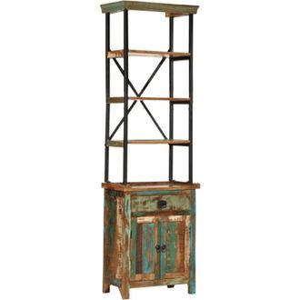 vidaXL Aparador De Madera Maciza Reciclada 55x30x180 Cm Vidaxl