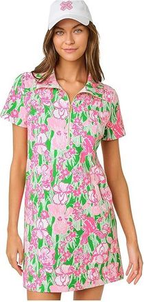 Lilly Pulitzer Eleni Upf 50+ Dress Womens Dress Putting Green Hannah : XL, Polyester/Rayon/Spandex