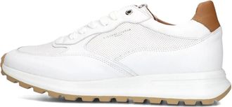 Stefano Lauran Heren Sneakers Lj 2504 - Heren - Sneakers - Wit - 41 EU - Leer - Schoenen
