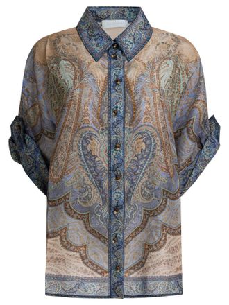 Zimmermann Wanderlust Shirts Light Blue-Donna