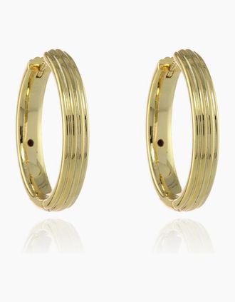 Cachet London Womens Cachet London Rivas Large 25mm Gold Hoop