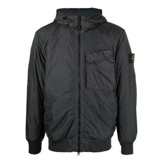 Stone Island Pocket Detail Crinkle Reps Jacket Charcoal 771540723-V0065