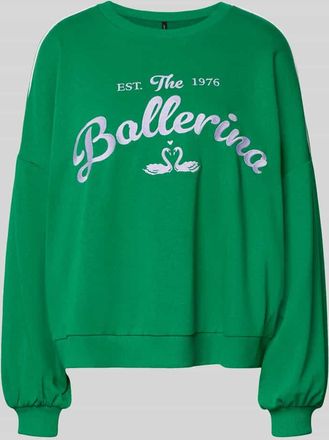 Vero Moda Oversized Sweatshirt aus Baumwoll-Mix Modell JAMIE in Grass, Gr&ouml;&szlig;e XL