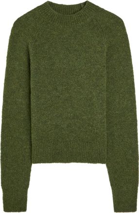 Dries Van Noten Texas Textured Alpaca-blend Jumper - Green Dark - S (UK8-10 / S)