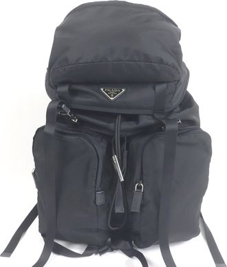Prada Black Saffiano Backpack (Pre-Owned)