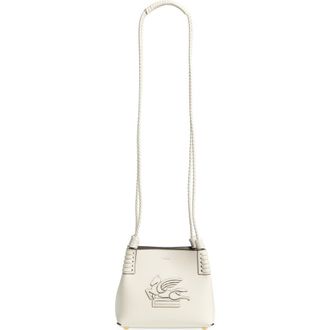 Etro Extra Small Libra Leather Crossbody Bag in Bianco Latte at Nordstrom