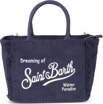 MC2 Saint Barth Colette corduroy tote bag - Blue