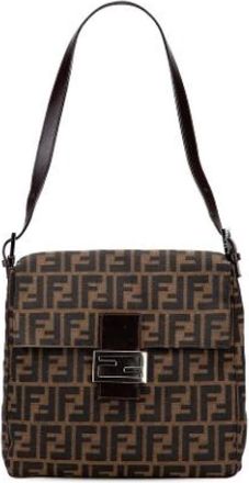 Fendi Pre-owned Shoulder Bags, female, Brown, Size: ONE SIZE Pre-owned Vintage Shoulder Bag