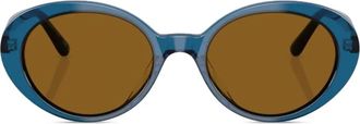 Oliver Peoples Occhiali da sole Lumar ovali - Blu
