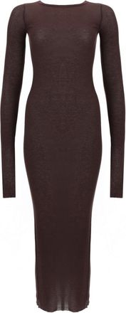 Rick Owens Long Sleeved Midi Dress