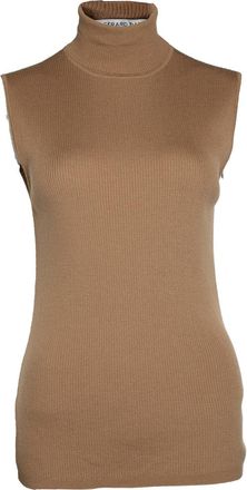 Gerard Darel ribbed turtle neck top in brown