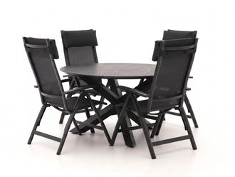 Bellagio la vita attrattiva Bellagio Lugo/Lodola &oslash; 130cm dining tuinset 5-delig verstelbaar