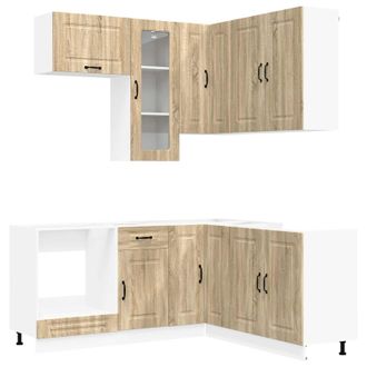vidaXL Unidad De Cocina Kalmar 8 Uds. Roble Sonoma Vidaxl