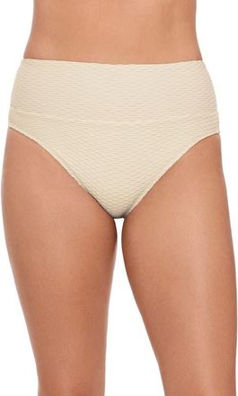 S3 Ultra High Waist Banded Swim Bottoms in Pearl at Nordstrom, Size X-Large
