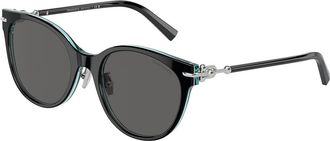 Tiffany & Co. TF4223D Asian Fit 8285S4 Womens Sunglasses Black Size 54