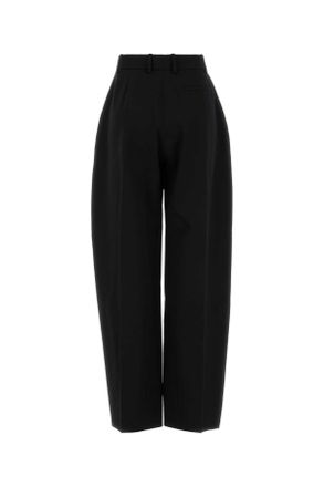 Givenchy Womens Black Wool Wide-Leg Pant Exterior: Pantaloni