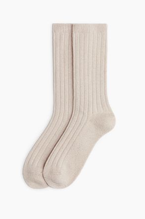 H&M Glitzernde Socken - Helles Mattrosa