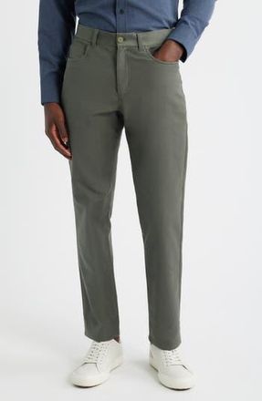 Mizzen+Main Mayfield Slim Fit Five-Pocket Twill Pants in Olive at Nordstrom Rack, Size 38 X 32